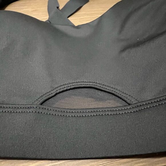 Victoria's Secret Sport Gray Mesh Adjustable Sports Racerback bra Cut Out L - Picture 5 of 8